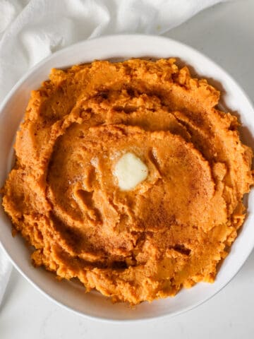 Instant pot brown butter mashed sweet potatoes