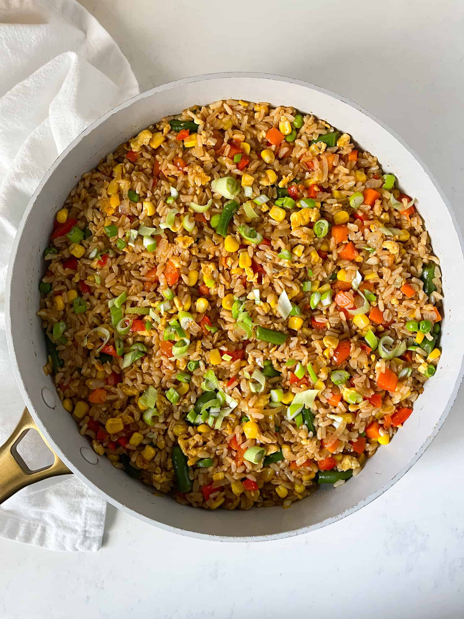 Fried Rice with Frozen Vegetables