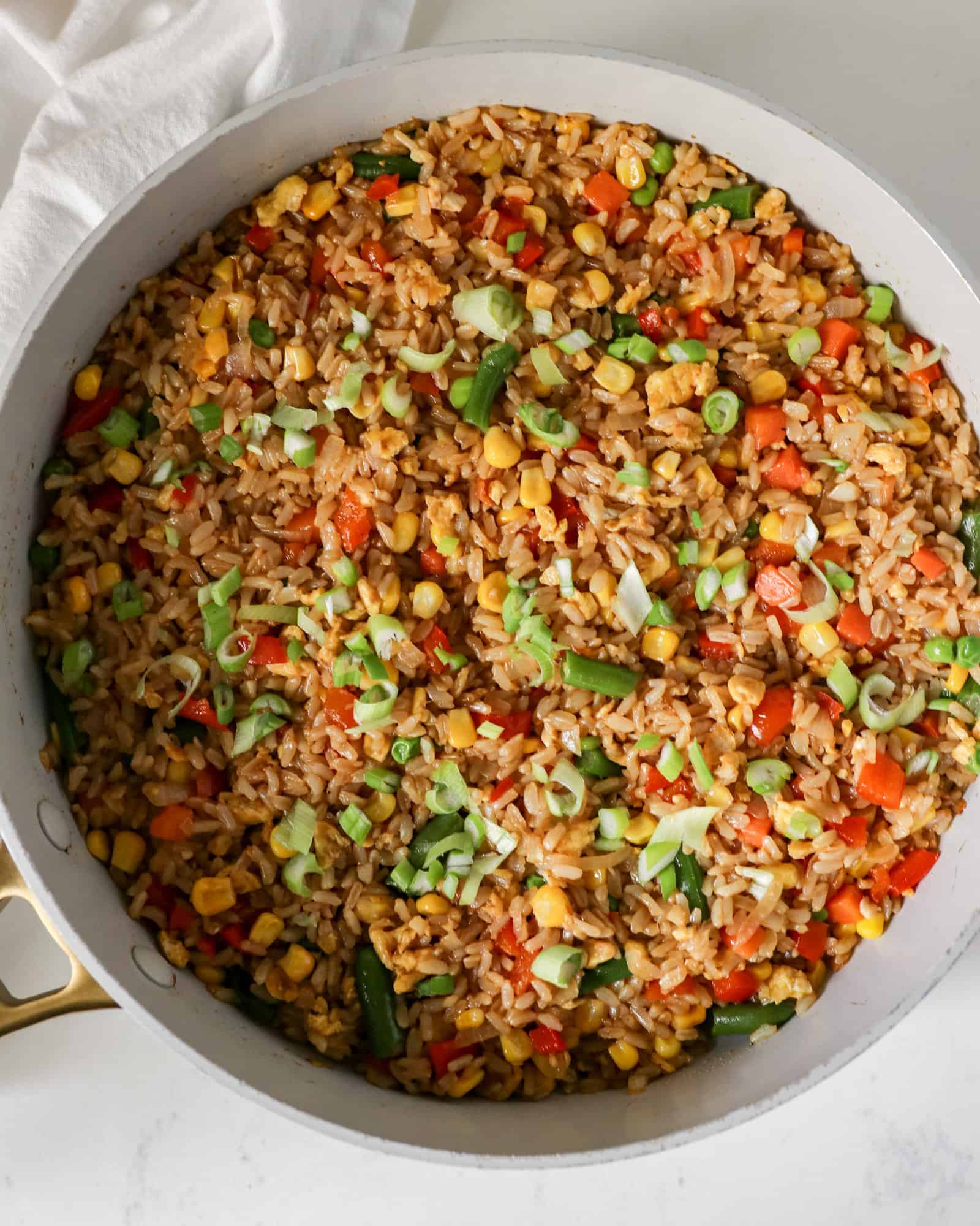 Vegetable Fried Rice with Frozen Vegetables