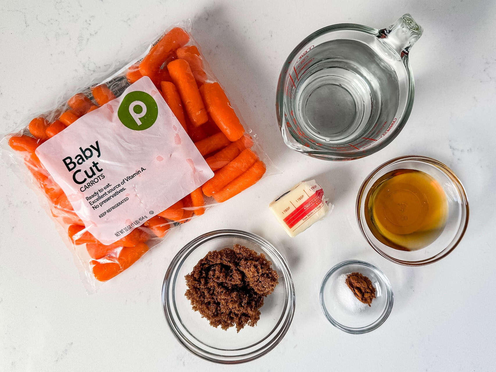 Ingredients for Instant Pot Carrots