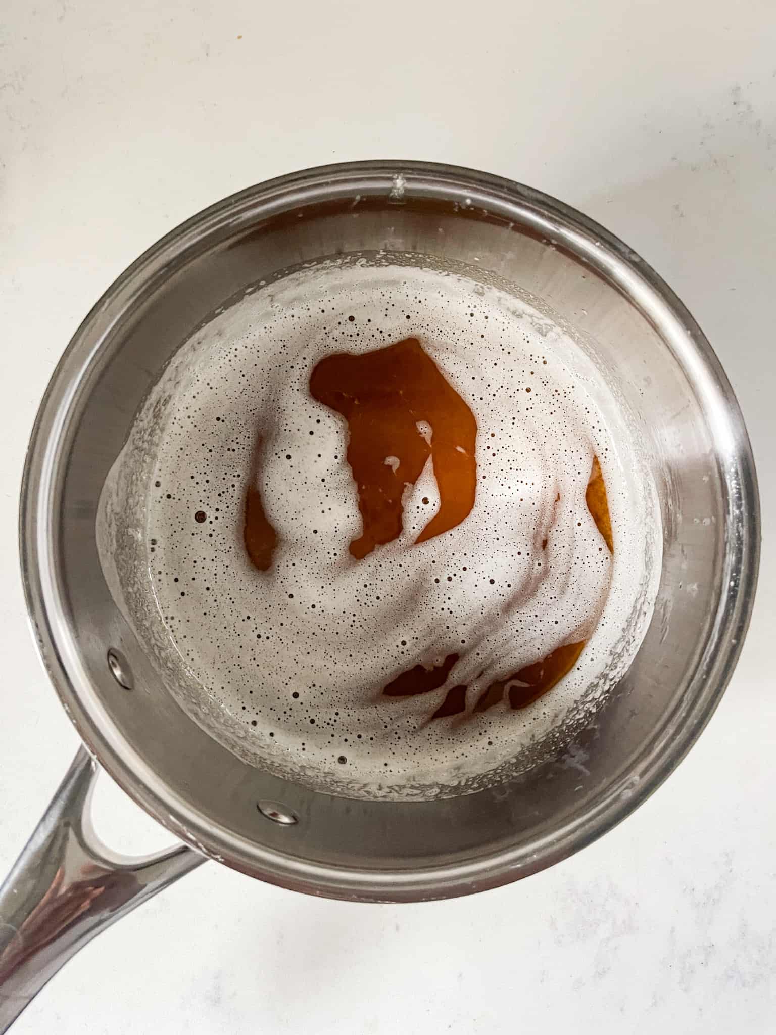 brown butter in a saucepan
